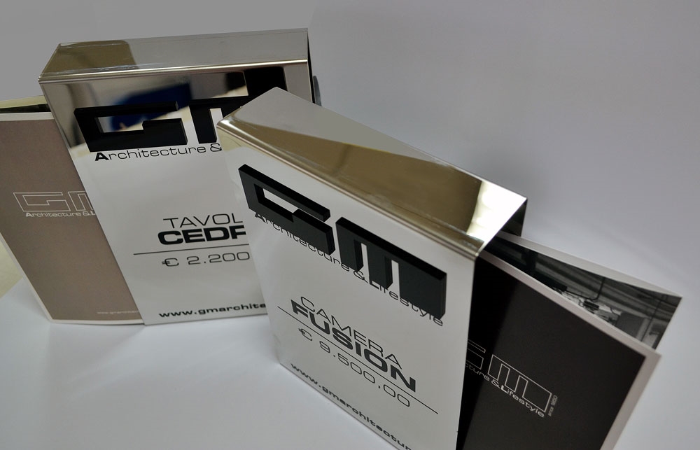 Espositore folder in acciao lucido 4